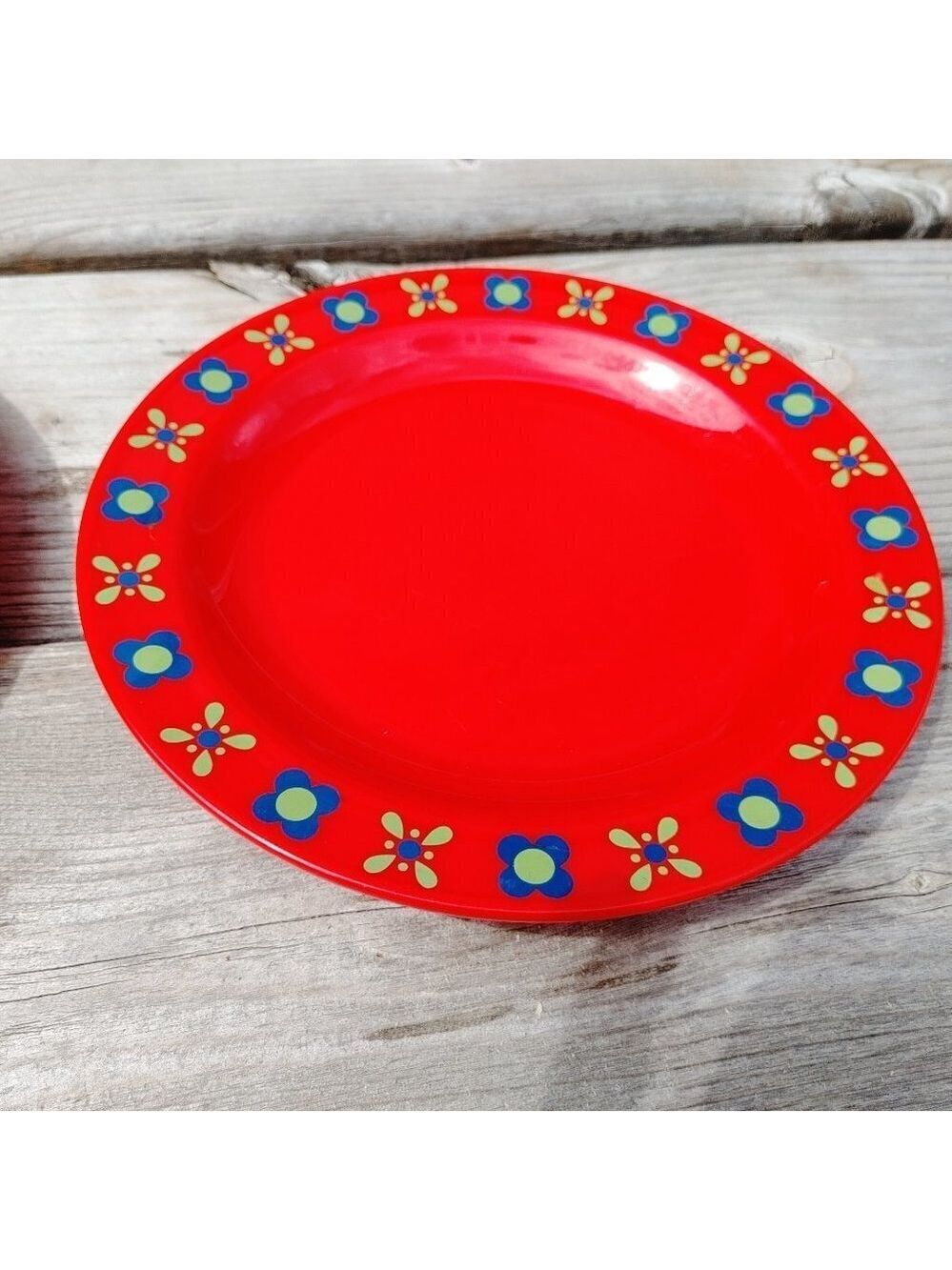 VINTAGE Valon Geschirr Melamine Plates Made in Germany PAIR of Plates 7 1/4"